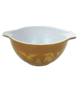 Pyrex Casserole Bowl W/Gold Glass Eagle Rooster Americana 6&quot; x 3 1/4&quot; Vi... - $313.79 MXN