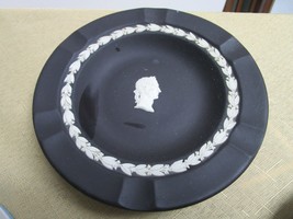 Wedgewood Black BASALT Jasperware executive ashtray, GREEK DECOR [91] - $62.71