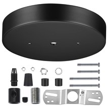 6 Inch Black Ceiling Lighting Canopy Kit Ceiling Plate Cover For Single ... - £18.73 GBP
