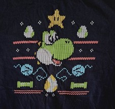 Yoshi T-Shirt Large Gildan Star Video Game Dinosaur Egg Mario Bros. Unis... - $13.11