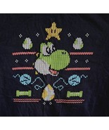 Yoshi T-Shirt Large Gildan Star Video Game Dinosaur Egg Mario Bros. Unis... - £10.35 GBP