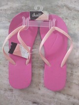 Chattiest Size 5/6 Pink Flip Flops - $13.38 CAD