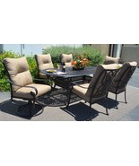  Patio 7 piece dining set oudoor cast aluminum furniture chairs Sunbrell... - €3.575,99 EUR