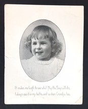 Stanton&#39;s Naptha Soap Advertising Trade Card~Little Girl (Read Description) - £7.84 GBP