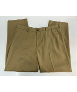 Izod Mens Dress Pants Size 40x32 Brown - £9.62 GBP