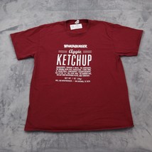 Texas A&M Shirt Mens L Red Port and Company Short Sleeve Burger Statement Tee - $22.75
