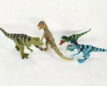 4” Dinosaur Lot 1 MOJO Tyrannosaurus Rex, 1 Schleich Dilophosaurus &amp; 2 C... - £7.98 GBP