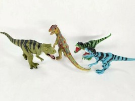 4” Dinosaur Lot 1 MOJO Tyrannosaurus Rex, 1 Schleich Dilophosaurus &amp; 2 Chap Mei - £7.98 GBP