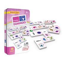 Junior Learning JL485 Fraction Dominoes, Multi 7.8 H x 4.7 L x 1.5 W - £20.43 GBP