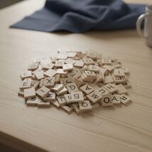 Phonics Wooden Letter Tiles, Spelling &amp; Reading Games Manipulative, 200 ... - $13.85