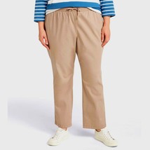 L.L. Bean Lakewashed Chino Pants, Mid-Rise Pull-On Ankle | Plus 24W NWT  - $32.73