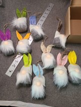 10 Hanging Easter Stuffed Felt Gnomes with Assorted Colored Ears NIB - £7.55 GBP