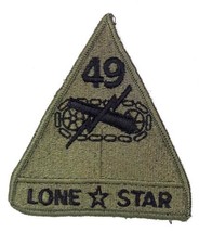 49th Armored Division US Army Embroidered Patch Lone Star - Texas - £3.91 GBP