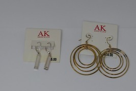 Anne Klein AK Dangle Hoop Earrings - £24.03 GBP