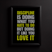 Discipline Quotes Discipline Sayings Discipline Poster Motivational Quot... - £3.98 GBP