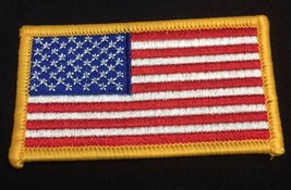 American Flag Patch USA Patch US United States Patch Embroidered IronOn ... - $1.79