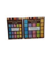 25 Cards In A Stack: East Fold Cards 4x5.5&quot; 50 Paper Scrap booking Sheets - $6.11