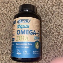Deva Vegan Omega-3 Dha 90 Vegan Sgel 200 MG 7/31/24 - £15.92 GBP