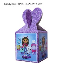  Gabby Dollhouse Party Supplies Paper Gift Candy Box Favor Baby Shower Accessory - £120.47 GBP