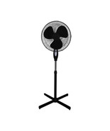 Optimus 16 in. Oscillating Stand Fan in Black - $52.95