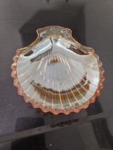 Vintage Jeannette Glass Company Occasional Pieces Shell Candy Dish Amberglo - $17.82