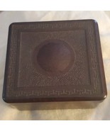 Vintage 1940&#39;s Trinket Jewelry Trinket Brown bakelite 3&quot; x 3 1/2&quot; x 1 1/2&quot; - $85.00
