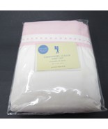 Pottery Barn Kids Embroidered Pink Dot &amp; Stripe FULL sheet set fitted fl... - $89.09