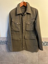 NUDIE JEANS Men&#39;s green denim Jacket Snap Button Closure SZ M EUC - $197.01