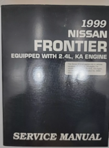 1999 Nissan Frontier 2.4L Ka Engine Service Repair Shop Workshop Manual Oem - £52.50 GBP