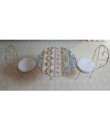 Larger Doll Table And 2 Chairs - £14.26 GBP