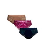 Joyspun Women&#39;s Microfiber and Lace Hipster Panties 3-Pack, Size XXL Mul... - $289.17 MXN