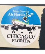 Lot of Three (3) Air Florida Chicago to Florida New Service Baggage Stic... - £9.63 GBP