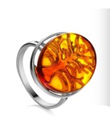 Amber ring, Tree of Life * 925 sterling silver, stamped * Natural Baltic... - $647.24 MXN