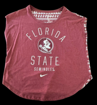 FSU Florida State Seminoles Womans Nike Tee M Medium Sleeveless - £10.05 GBP