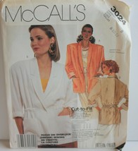 McCalls 3024 Sewing Pattern Jacket Size 8 10 12 - $7.84