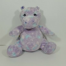 BAB Build a Bear Hip Hippo 11 in Plush Stuffed Animal Purple Blue Hippopotamus - £15.45 GBP