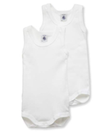 PETIT BATEAU BABY BOY'S SLEEVELESS ONESIE DUO STYLE 15083 SIZES 3-36 MONTHS - $25.99