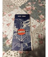 Vintage Amoco Gasoline Flying Eagle New York Road Map - €6,87 EUR