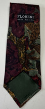 Florenz Collection Mens Tie Necktie Floral Abstract Multicolor - £5.70 GBP