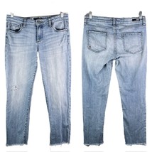 Kut from the Kloth Reese Ankle Straight Leg Jeans 6 Distressed Raw Hem - £27.33 GBP