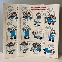 Vintage Hallmark Raggedy Ann & Andy Teacher Reward Stickers - $11.99