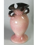 Hull Royal Woodland Vase Speckled Pink w Dark Gray Shading Art Pottery - $339.94 MXN