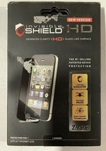 NEW Zagg InvisibleShield HD Screen Protector for Apple iPhone 4/4S prote... - £8.23 GBP