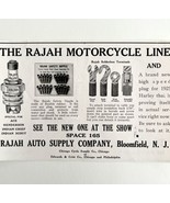 Rajah Auto Supply Motorcycle Line 1925 Advertisement Harley Plugs DWCC13 - £22.70 GBP