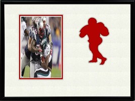 Football Sports League Red Team Photo Black Frame 8x10 Holds 4x6 Photo Creme &amp; R - £13.49 GBP