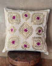 set of 2 Throw pillow covers 40 × 37, custom Moroccan Embroidery, Pillow cases - £77.40 GBP