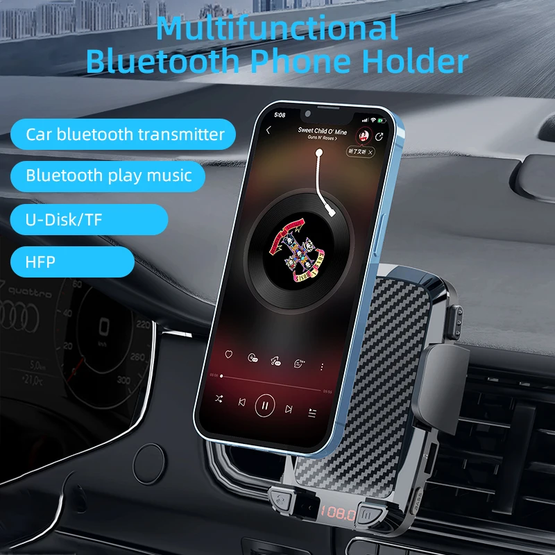 Bluetooth FM Transmitter Receiver Car Kit Mp3 Player Radio Adapter Universal Car - £12.44 GBP