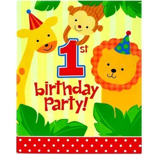 Zoo Jungle Invitations w/ Envelopes (8ct) - $2.93