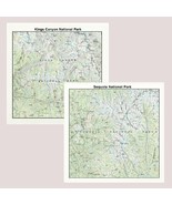 California National Park Bandanna 2-Pack Bundle Sequoia Kings Canyon Map... - €15,46 EUR