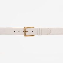 The Monaco White Leather Belt image 2